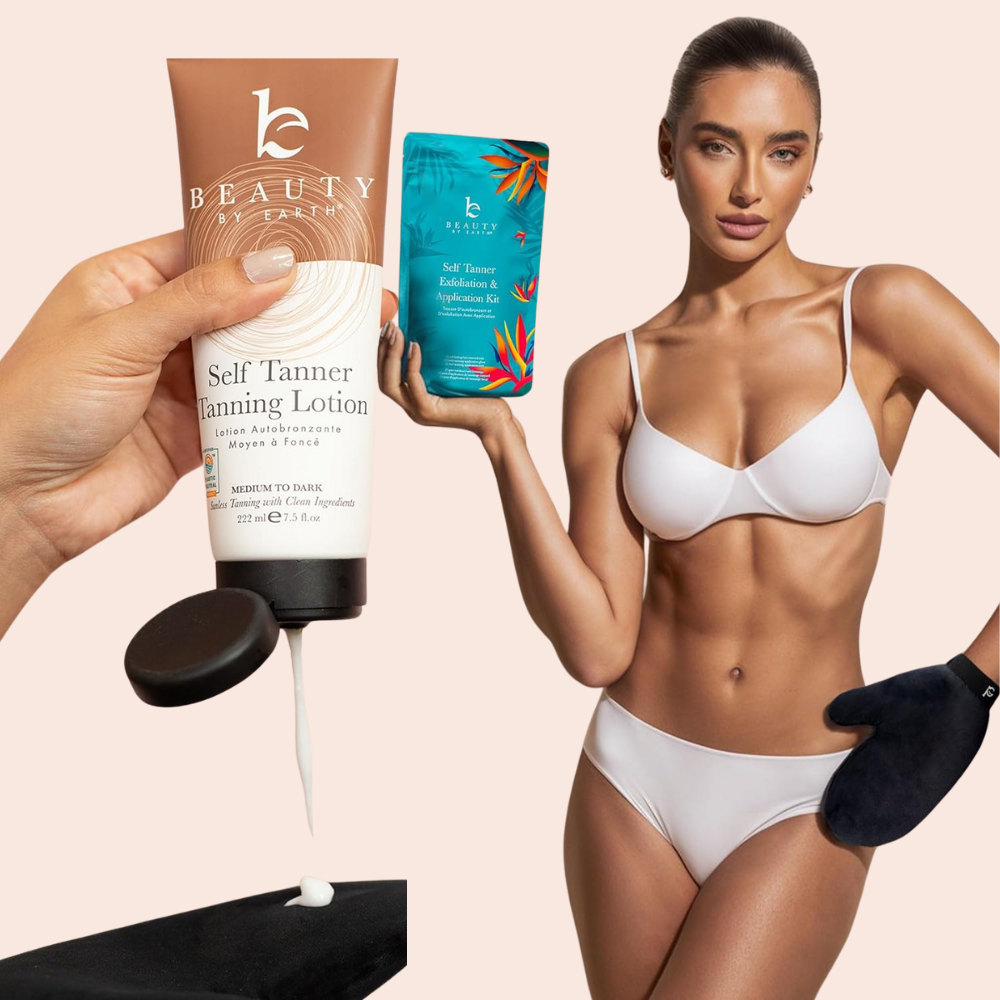 Tanning Lotion Self Tanner Kit-Organic & Natural Ingredients