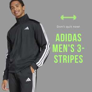 adidas Men's 3-Stripes Tricot Track Top 1