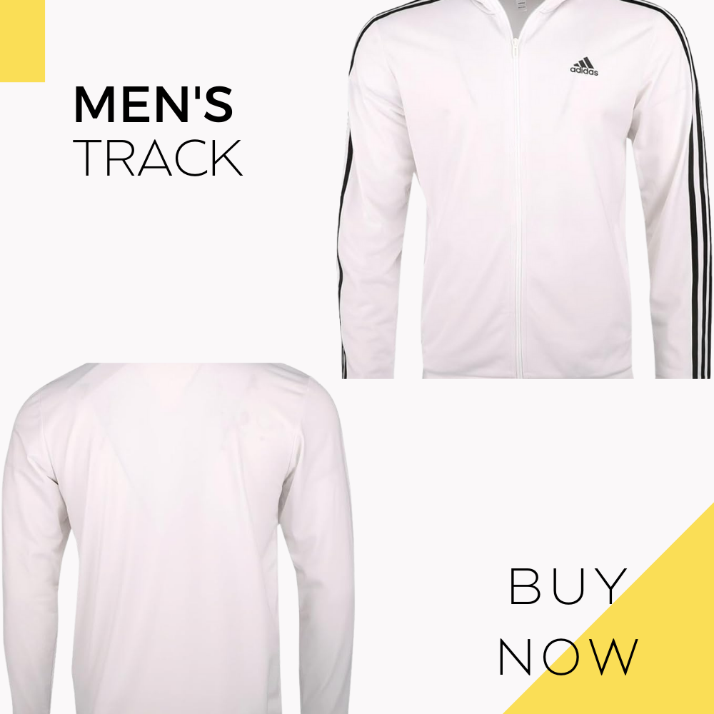 adidas Men's Essentials Warm-Up 3-Stripes Track Top 1